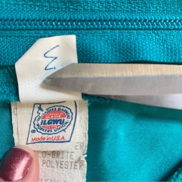 Vintage 1980s Off-Shoulder Dress - Picture 9 of 11